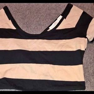 Forever 21  Stripe Crop Top - Size S